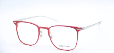 NUEVAS GAFAS MONT BLANC MB0232O 003 PLATA ROJO AUTÉNTICAS 51-21 Foto 1 de 4