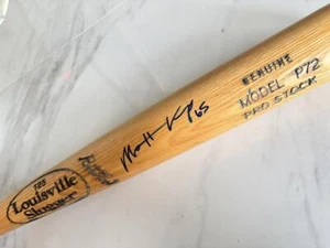 MATT KEMP Signed Game Used Louisville Practice Baseball Bat w/COA - Picture 1 of 1