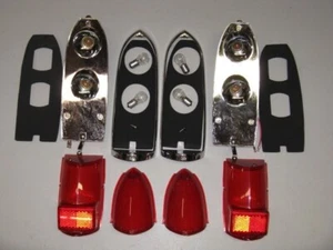 MG Pair Lucas Tail Lamp Assy's MGB MG Midget 1963-69 Red Tops-USA spec - Picture 1 of 1