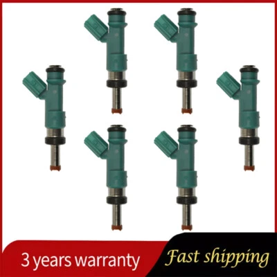 Inyector de combustible 232090P010 6 piezas para Toyota Highlander 3,5 L V6 2011 2014 2015 2016 Foto 1 de 4