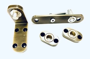 Double Action Door Pivot Highload Set Radius H131-100 Antique Brass Royde&Tucker - Picture 1 of 14