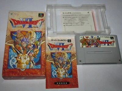 Dragon Quest VI 6 Super Famicom SFC Japan import Boxed + Manual US Seller - Image 1 of 4