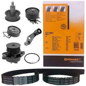ZAHNRIEMEN SATZ 2 CONTI RIEMEN WASSERPUMPE 4 ROLLEN AUDI SKODA SEAT VW 1.4 16V - Bild 1 von 1