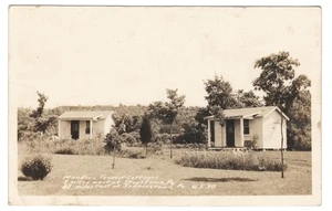 Manders Tourist Cottages Real Photo Postcard Stoystown Pennsylvania US 30 - Picture 1 of 3