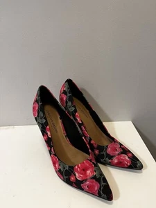 Christian Siriano Women’s Floral Print Spiked Heels Size 10 Payless Multicolor - Picture 1 of 8