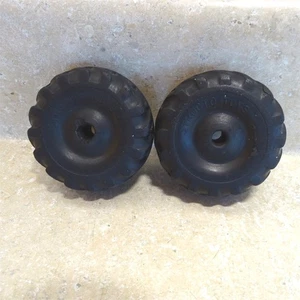 Vintage Used Original Structo Toy Truck Tires (2) Parts-Restoration 2.75" - Picture 1 of 7