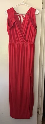 Vestido para mujer rojo escarlata sin mangas XL Foto 1 de 4
