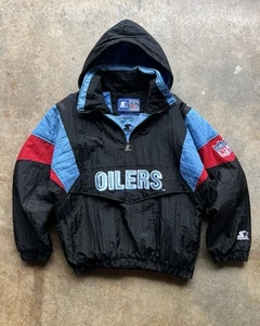 Vintage Starter Houston Oilers Football Puffer Jacket Adult Size S - Bild 1 von 17