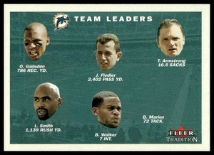 2001 Fleer Tradition #372 Miami Dolphins Team Leaders Miami Dolphins NM+ - Picture 1 of 2
