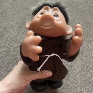 1982 Thomas DAM Troll~Denmark 9" Tall~#243~ Brother John #1435~Little Monk Doll - Picture 1 of 10