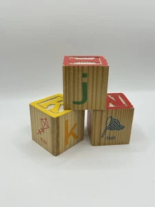 Set of Three 1" Square Wooden Blocks - Picture 1 of 4