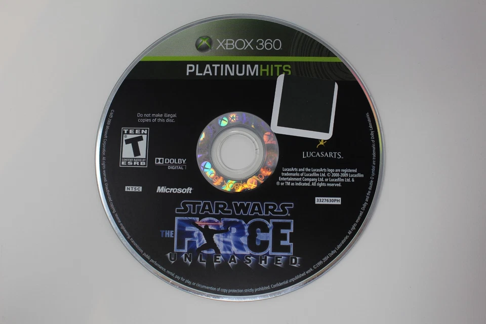 Star Wars: The Force Unleashed Microsoft XBOX 360 DISC ONLY - Image 1 of 1