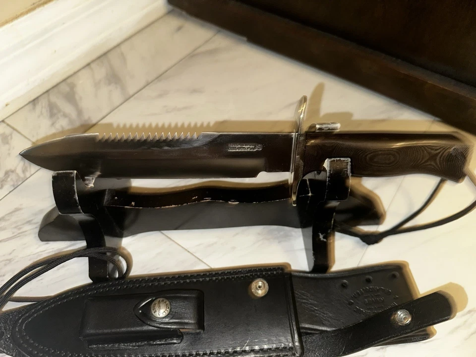 Cuchillo de Ataque Randall Modelo 14 Hoja 7 1/2", Mango Micarta, Funda Incluida Foto 1 de 4