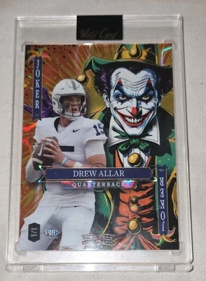 🔥2025 Wild Card Nat'l Exclusivo Joker's Wild Drew Allar 1/1 Refractor 🔥 Foto 1 de 2