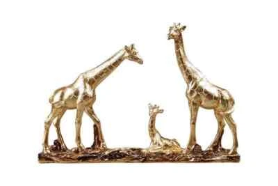 18x26cm Giraffe Family on Gold Base Ornament - image 1 of 4