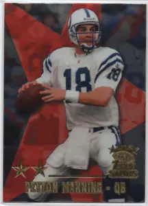 Peyton Manning 1999 Topps Stars 2 Star Foil Parallel HOF - Foto 1 di 2
