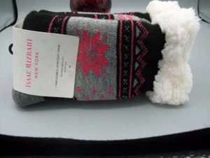Isaac Mizrahi Sherpa Double Layer Cozy Crew Socks....New - Picture 1 of 4