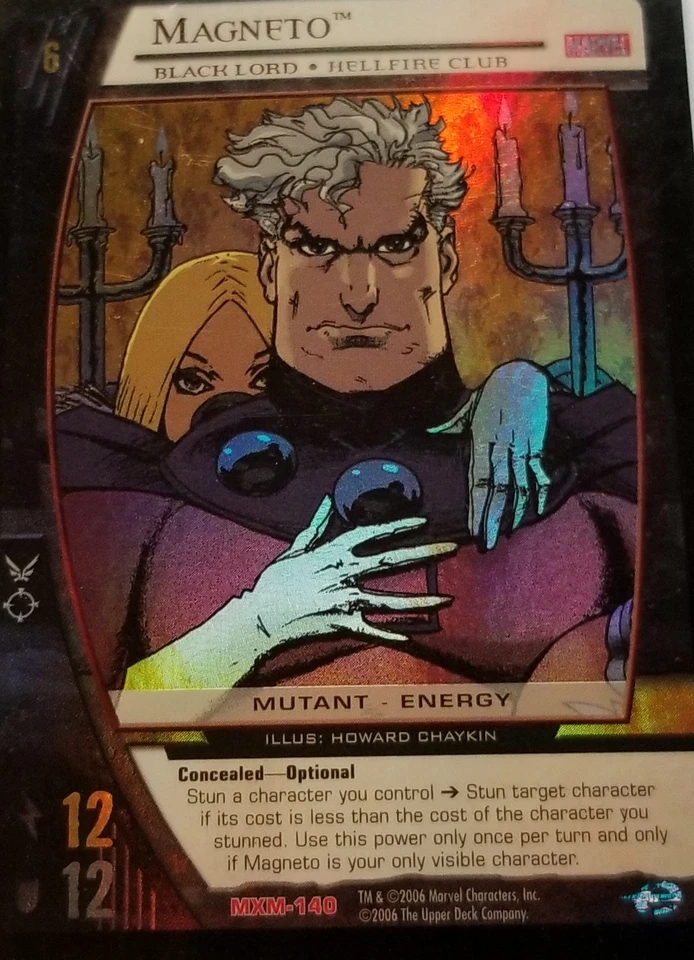 VS System: Magneto, Black Lord (EA) [Played] TCG CCG Classic Marvel DC DH Dark H - Image 1 of 1