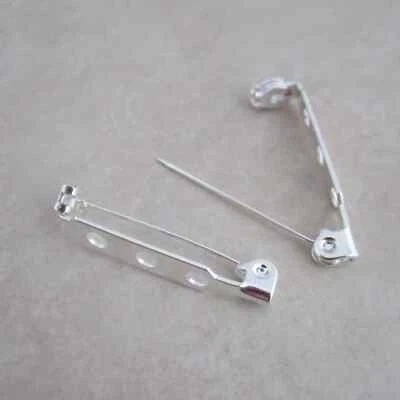 24 pin backs 1 inch silver plated - Image 1 of 4