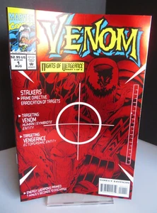 1994 Venom® Nights Of Vengeance #1 *VIDEO* Red Foil Marvel Comics Bagged Boarded - Picture 1 of 16