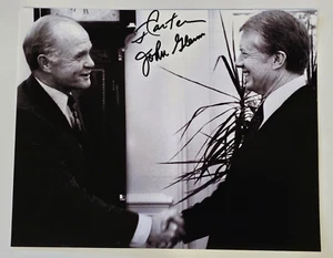 Foto 8X10 firmada por Jimmy Carter y astronauta John Glenn - 39º presidente - JSA - Imagen 1 de 6