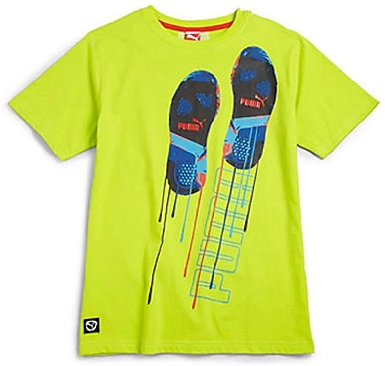 Camiseta Puma Active Tread para niño verde lima mediana Foto 1 de 1