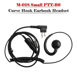 M-018 Piccolo PTT-B6 Auricolare con gancio curvo per GP2000 CP88 SP10 EP450 H7 - Zdjęcie 1 z 12