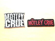 TWO MOTLEY CRUE PATCHES SEW / IRON ON CLASSIC ROCK MUSIC (b)