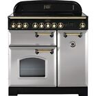 Rangemaster CDL90EIRP/B Classic Deluxe 90cm Electric Range Cooker 5 Burners A/A