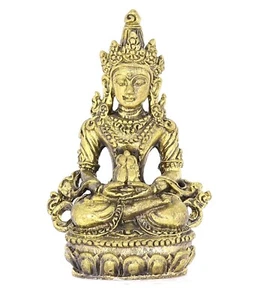 Vajrasatwa Göttin der Reinigung Messing Figur Höhe 3 cm XI-R-22 - Bild 1 von 4