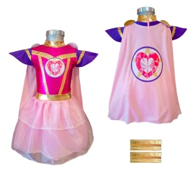 Luli Pampin Girl’s Costume Dress with Cape & Wristbands – Size 2 to 16 - Image 1 of 4