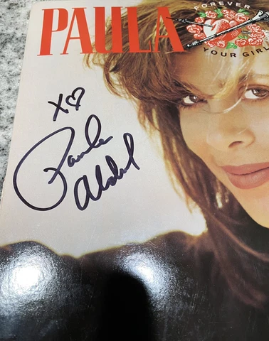 Paula Abdul signed Vinyl inscribed Beckett Cert Cover