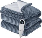 Bedsure Heated Blanket Electric Full Size 62 x 84 w/ 6 Heating Levels-Grey