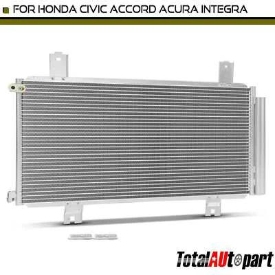 Condensador de aire acondicionado con receptor secador y soporte para Honda Civic Accord Acura delantero Foto 1 de 4