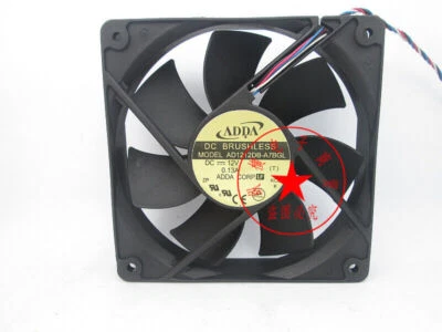ADDA AD1212DB-A7BGL 12V 4-wire with control over static pressure cooling fan - Image 1 of 2