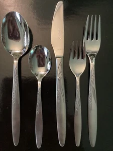 Amefa Stainless Wheat Pattern Silverware NEW 20 Pieces In Original Wrappers - Picture 1 of 3