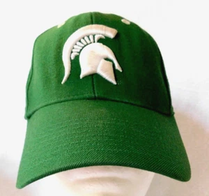 Michigan State Hat Nike Team Sports Spartans Wool Blend Green Strapback Cap - Picture 1 of 10