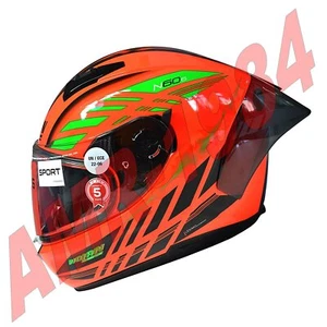 CASCO INTEGRALE NOLAN N60-6 SPORT HOTFOOT COLORE 27 N60 6 ARANCIO FLUO - VERDE - Imagen 1 de 1