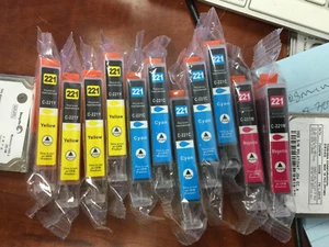 New & Sealed generic Canon PGI-221 M / CLI-221 C , 221 Y Ink lot of 11 - Picture 1 of 1