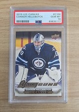 2015-16 Upper Deck Young Guns Canvas #C104 Connor Hellebuyck PSA 10 GEM MINT