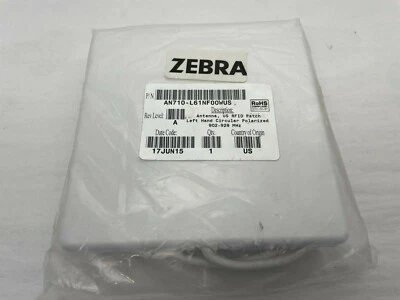 Zebra AN710-L61NF00WUS RFID Antenna Left Hand Circular Polarized 902-928MHz New - Image 1 of 4