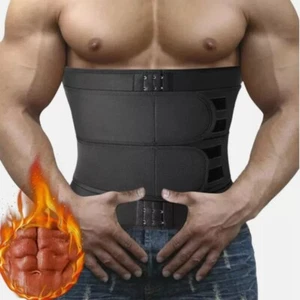 Cintura de neopreno Trainer Corsé Sweat Body Shaper Workout Fitness Mujer Hombr - Picture 1 of 18