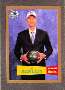 2007 Yi Jianlian Topps 50th Anniversary Gold Rookie /2007 RC