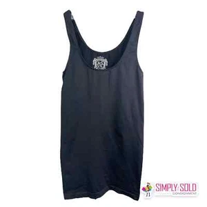Sugarlips Womens Tank Top Sleeveless Black Stretch Scoop Neck Shaper Fit Most OS - Picture 1 of 5