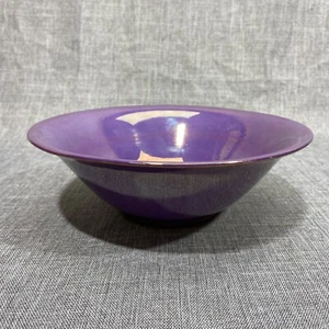 Vintage R Guy Cowan Keramik Schale 1920er #565B lila violett opalisierend irisierend - Bild 1 von 13