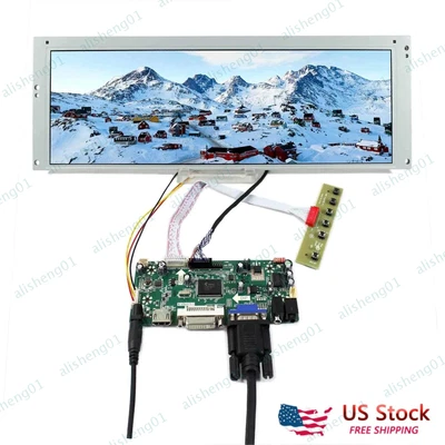 5Sets 14.9'' 1280x390 LTA149B780F  Stretched Bar LCD with VGA DIV HDMI Board - Image 1 of 4