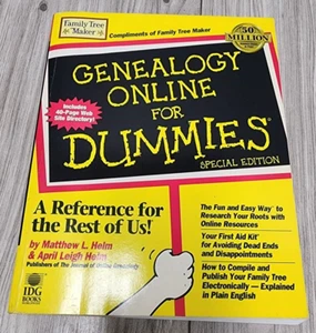 Genealogy Online For Dummies Special Edition - Matthew Helm April Helm - 1999 PB - Picture 1 of 4