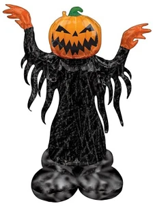 HALLOWEEN PUMPKIN HEAD GHOST 45" FOIL BALLOON AIRLOONZ ANAGRAM - Picture 1 of 1