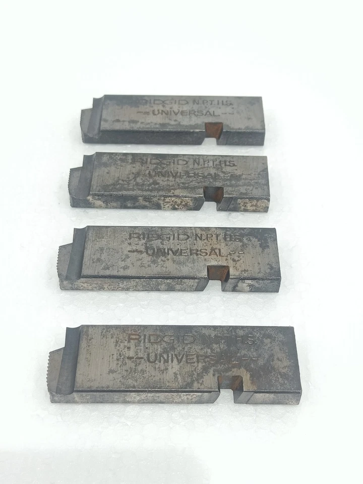 RIDGID 37815 UNIVERSAL 1/4-3/8 NPT HS PIPE THREADING DIES – SET OF 4 FOR 12 R - Image 1 of 4