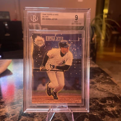 1998 DEREK JETER⚾️TOPPS STARS #33 👉SILVER (2734of 4399)NY YANKS BGS 9👈LOW POP! - Image 1 of 3